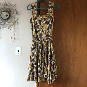 Super cute cotton sundress in vintage pattern